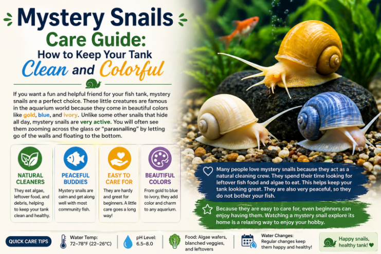 Mystery Snails Care Guide: How to Keep Your Tank Clean and Colorful